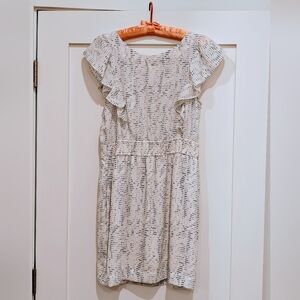 Elegant Cream Ruffle Dress